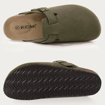 Comfort Suede and Cork Clogs