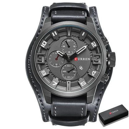 Sebastian Curren Leather Watch