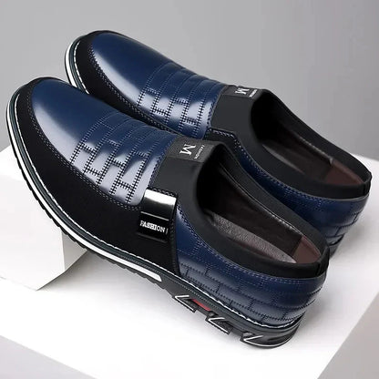 UrbanElegance Men's Casual Leather Sneakers & Loafers